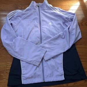Adidas Women's Lavender and Black Ski Jacket size M